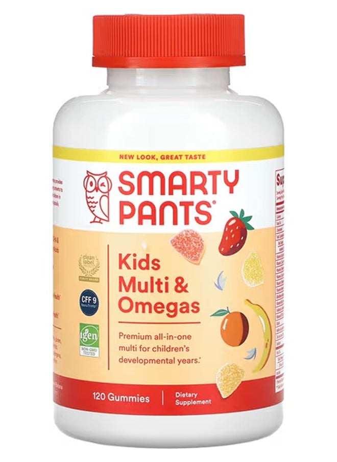 SmartyPants Vitamins - SmartyPants Kid's multi & Omega 3 Multivitamin -120 Gummies - Image 1
