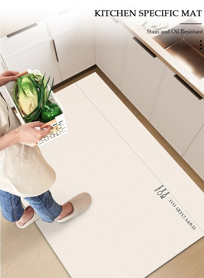 DUNISO مجموعة سجادات وبسط المطبخ من الجلد الفاخر، مضادة للتعب، غير قابلة للانزلاق، قابلة للغسل، سريعة الجفاف للمطبخ 40*60 سم/40*120 سم - Image 3