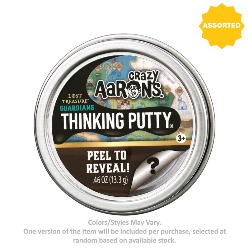Crazy Aaron's Peel To Reveal! Lost Treasure Guardians Mini Thinking Putty Tin (13.3 g, Assorted) - Image 1