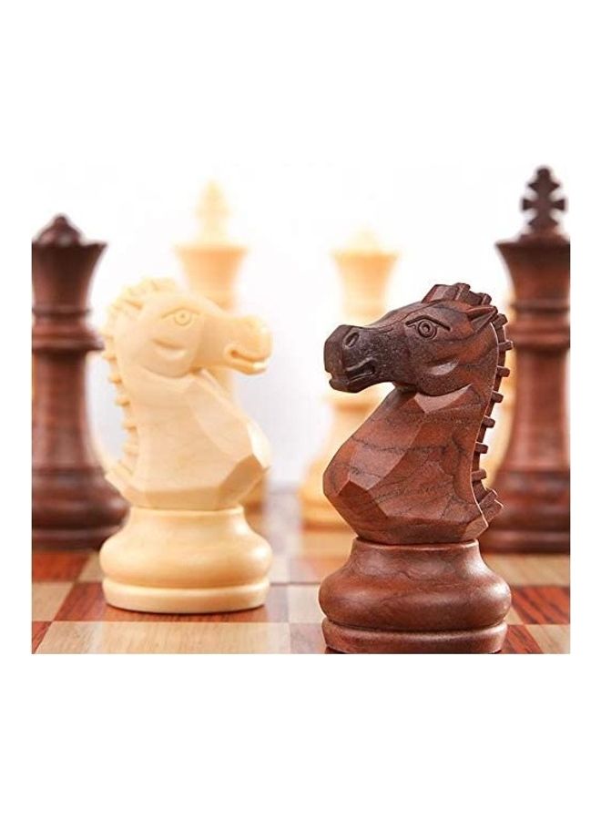 NIBEMINENT Magnetic Travel Chess Set Folding Board Game - Image 2