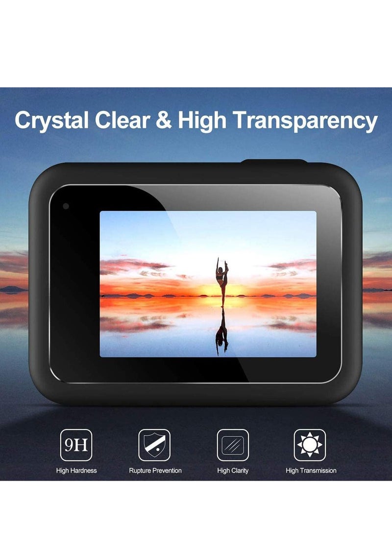 Y&D - SYOSI 9 Pcs Screen Protector for GoPro Hero 8 Black, 3 Ultra Clear Tempered Glass Protector, Lens Front LCD Display Film Action Camera - Image 1