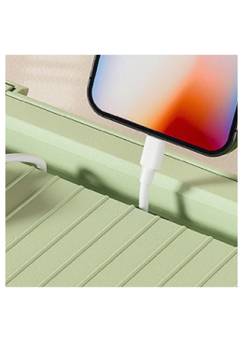 Captaintech Cable Management Box Small Cord Organizer Box Insulated Cable Storage Box for TV Computer Laptop Power Strips Fashionable Power Strip Box for Home Office Green - Image 4