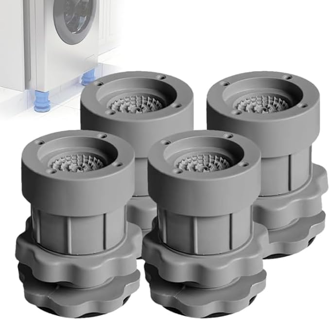 Meakwisht Meakwisht Multifunctional Adjustable Bracket Base Anti Vibration Pads for Washing Machine Non Slip Height Adjustable Feet Pads  - Image 1