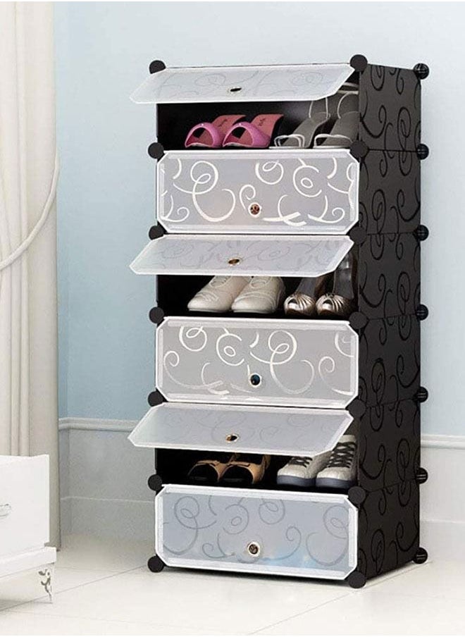 Generic - DIY Shoe Rack,Cube Modular Shoe Cabinet (6 cubes) - Image 1
