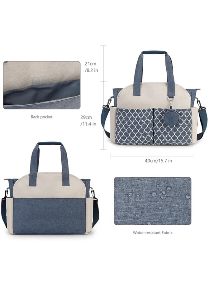 انسجام حقيبة حفاضات مع حافظة لهاية حقيبة ظهر للحفاضات للأم - حقيبة مستشفى ذات سعة كبيرة للولادة حقيبة سفر للأطفال مع جيب معزول للزجاجة وحافظة مناديل مبللة حقيبة يد مقاومة للماء تتضمن حامل لهاية - Image 4