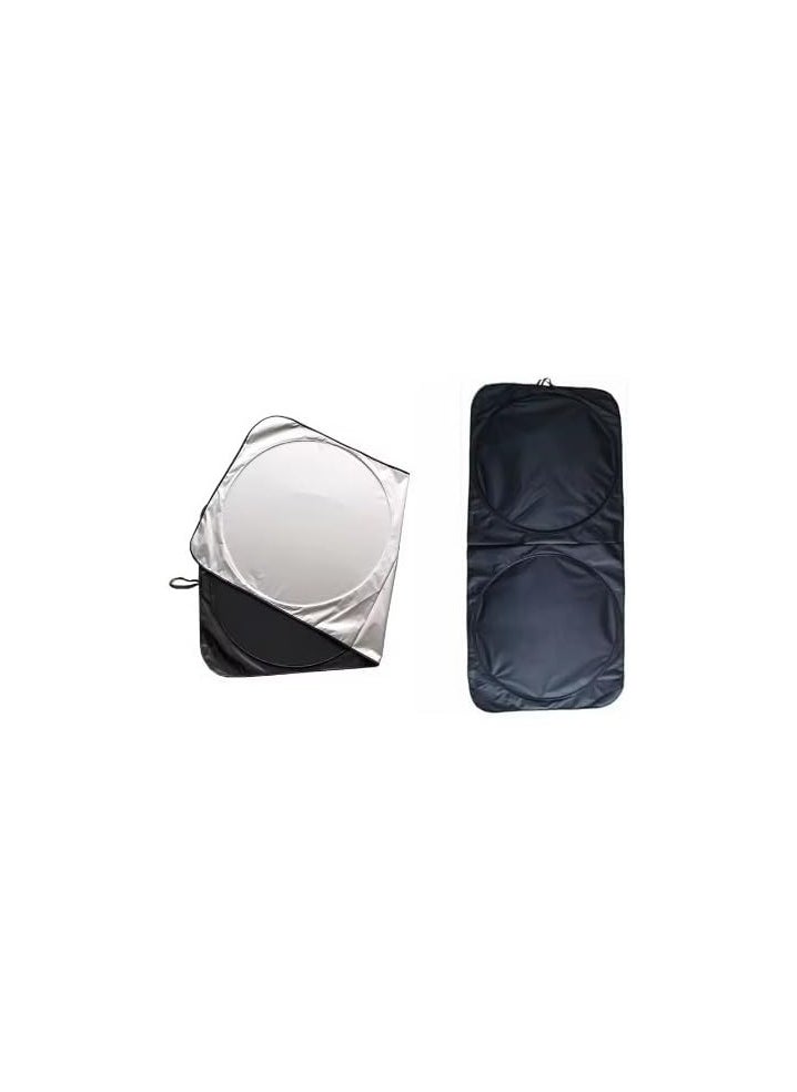 Sunshade - Car Windshield Premium Quality Sunshade, Foldable  with Storage Pouch 150 * 70 cm - Image 1
