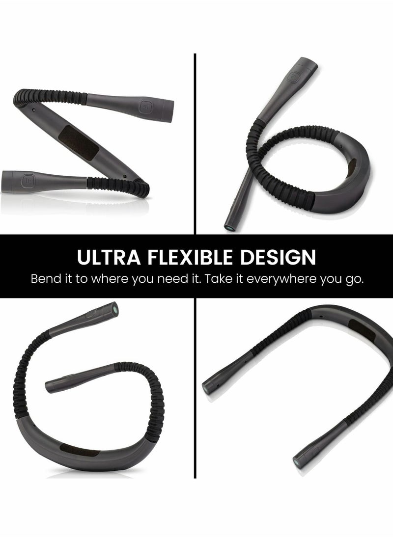 Generic - USB Rechargeable LED Neck Reading Light - Flexible 360° Bendable Arm Book Light for Comfortable Nighttime Reading in Bed - Image 1