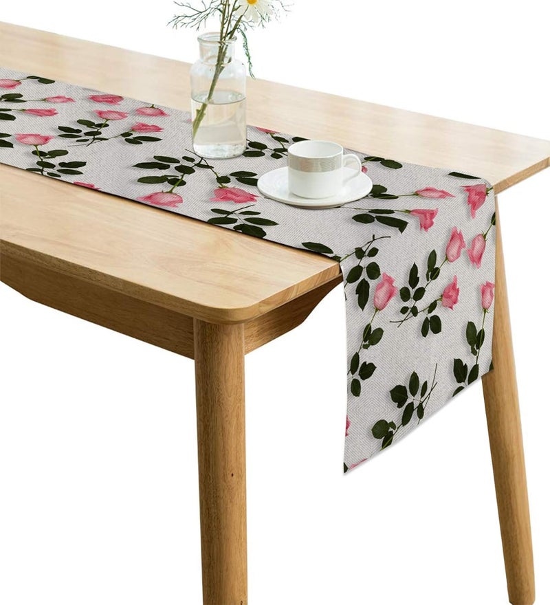 Amaze Attires Jute Table Runner Heat Resistant Dining Table Runner for 8 Seater 12 Inches 94 Inches AATR0054 - Image 1
