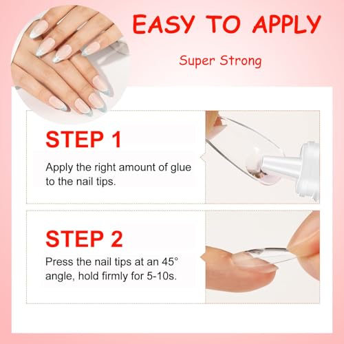 MUSILAN Nail GlueSuper Strong Nail Glue for Press on NailsNail Glue Remover Glue for False Nail Tips Long Lasting Acrylic Nail Adhesive Professional Nail Tip Glue Press On Nail Tips - Image 3