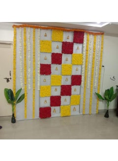 SP SELLPLUS Sellplus Backdrop Setup for Mehndi haldi Marrige Pooja ganpati Home Decoration Set 50  - Image 1
