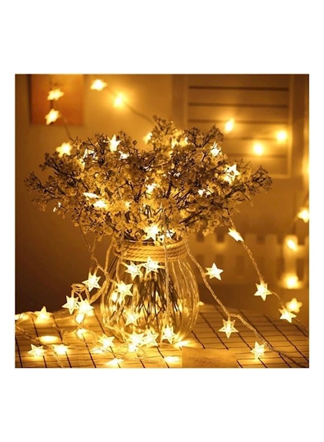 NIBEMINENT LED Decorative Star Light String Yellow 6meter - Image 2