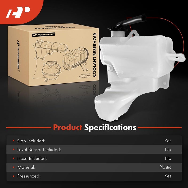 A-Premium Engine Coolant Reservoir for Mazda CX-7 - Image 2