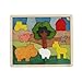 EKOPLAY Down on The Farm Wooden Puzzle 33 Pieces Endangered Animals Farm Animals for Kids Ages 3 - Image 3