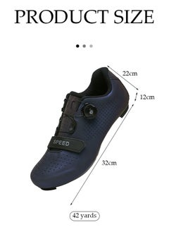 DUNISO Road cycling shoes, mountain cycling shoes with locks，with Velcro and swivel buckle, anti slip and breathable, suitable for outdoor and indoor cycling (size 42)  - Image 2