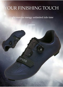 DUNISO Road cycling shoes, mountain cycling shoes with locks，with Velcro and swivel buckle, anti slip and breathable, suitable for outdoor and indoor cycling (size 42)  - Image 3