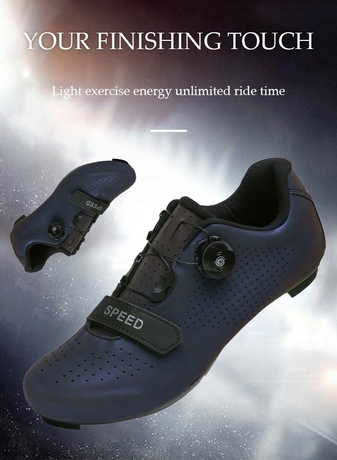 DUNISO Road cycling shoes, mountain cycling shoes with locks，with Velcro and swivel buckle, anti slip and breathable, suitable for outdoor and indoor cycling (size 42) - Image 3