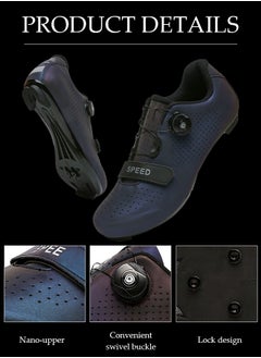 DUNISO Road cycling shoes, mountain cycling shoes with locks，with Velcro and swivel buckle, anti slip and breathable, suitable for outdoor and indoor cycling (size 42)  - Image 4