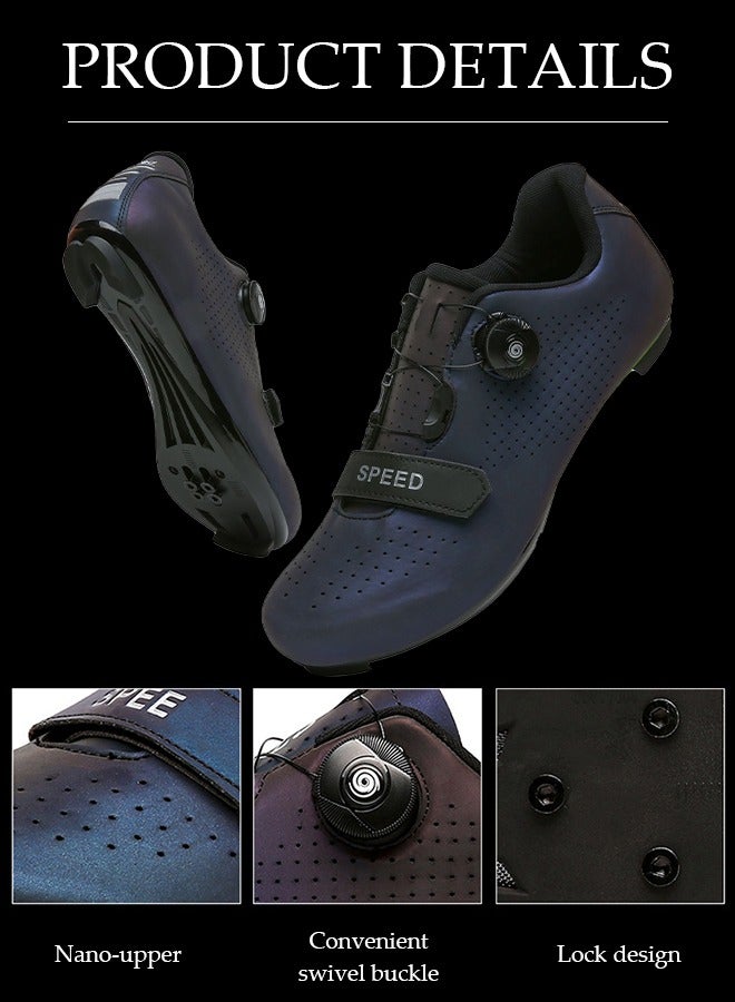 DUNISO Road cycling shoes, mountain cycling shoes with locks，with Velcro and swivel buckle, anti slip and breathable, suitable for outdoor and indoor cycling (size 42) - Image 4