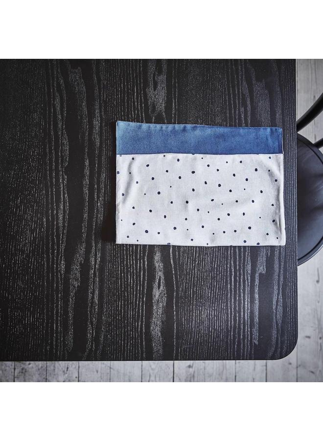 erorex Place mat, white/dark blue, 45x35 cm - Image 2