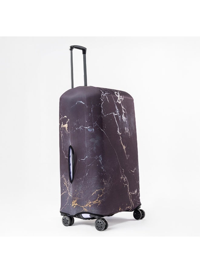 THE NINES LUGGAGE COVER "MARBLE NOIR" -M (22-24 inch) - Image 2