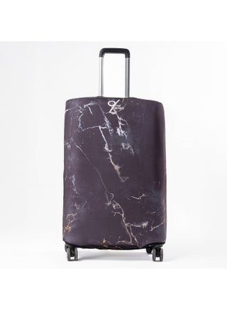 THE NINES LUGGAGE COVER "MARBLE NOIR" -M (22-24 inch)