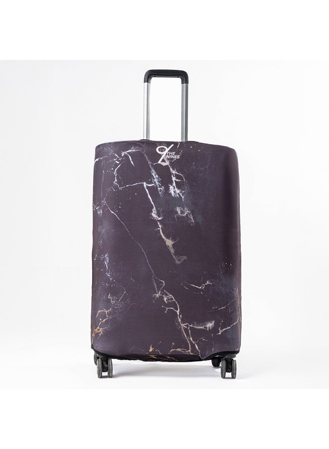 THE NINES LUGGAGE COVER "MARBLE NOIR" -M (22-24 inch) - Image 1