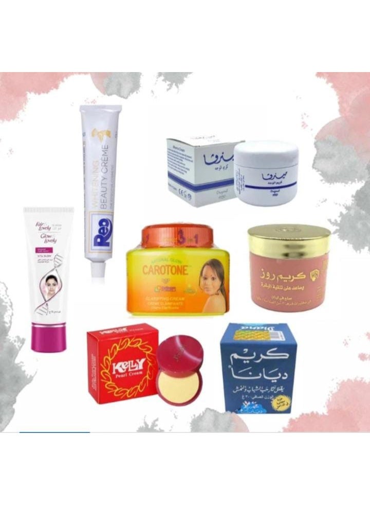 REO Skin Lightening and Care Cream Set – 7 Products