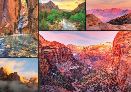 Better Me Zion National Park 1000Piece Puzzle USA Jigsaw Puzzle Featuring Mount Zion Canyon More for National Park Lovers - Image 1