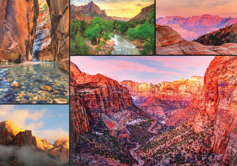 Better Me Zion National Park 1000Piece Puzzle USA Jigsaw Puzzle Featuring Mount Zion Canyon More for National Park Lovers - Image 3