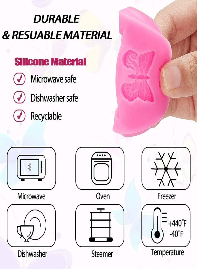 MPR4 Butterfly Silicone Fondant Mold Candy Cake Baking Mould Cake Decorating Mold Fondant Jelly Molds Kitchen Baking Tool Chocolate for Fondant Cake Decorating (Pack of 1) - Image 5