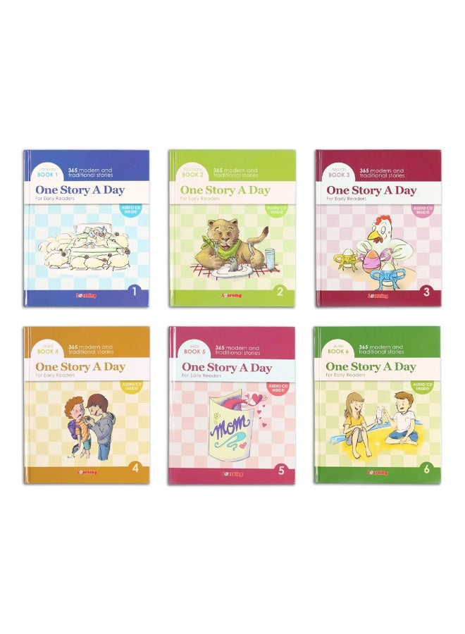 One Story A Day 12 Books And 12 CDs – مجموعة قصص إنجليزية للأطفال من عمر 4 سنوات فما فوق لتعلّم اللغة الإنجليزية يوميًا - Image 3