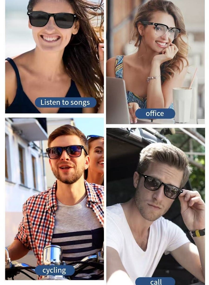 HYUNDAI Smart and Fashion Glasses with Two Lens, Magnetic Lens, One for Multipurposes Bluetooth Speaker with AI - Casual, Office, Outdoor Sports UV Protection, UV400 Polarized Sunglasses, Real-Time Translation in 144 Languages, Music, Phone Calls & AI Chat - Image 4