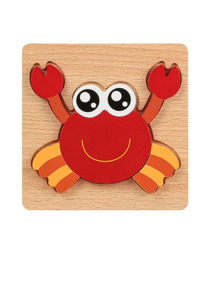 general Wooden Toddler Puzzles Gifts Toys for 1 2 3 Year Old Boys Girls Baby Infant Kid Learning Educational 6 Animal Shape Jigsaw Eco Friendly Child Kid Montessori Stem Travel Toy - Image 4