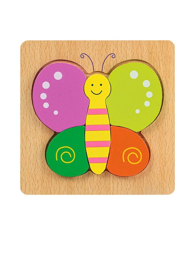 general Wooden Toddler Puzzles Gifts Toys for 1 2 3 Year Old Boys Girls Baby Infant Kid Learning Educational 6 Animal Shape Jigsaw Eco Friendly Child Kid Montessori Stem Travel Toy - Image 5