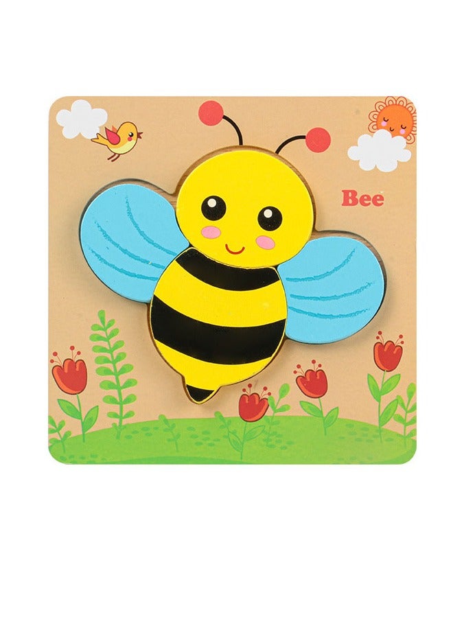 general Wooden Toddler Puzzles Gifts Toys for 1 2 3 Year Old Boys Girls Baby Infant Kid Learning Educational 6 Animal Shape Jigsaw Eco Friendly Child Kid Montessori Stem Travel Toy - Image 3