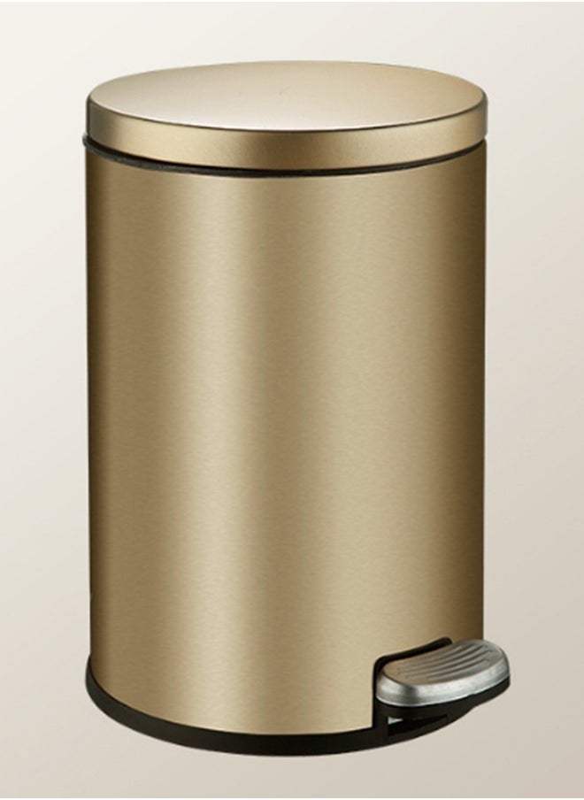 JCB CHIC - 8 Liter Stainless Steel Pedal Trash Bin with a Polished Finish and Removable Internal Bucket - Image 1