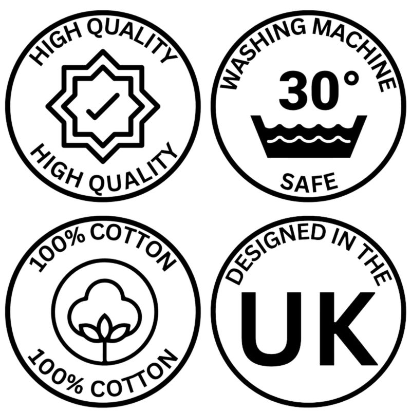 Muldale Large Tea Cozy for Teapot Insulated - Black - Thermal 100% Cotton Extra Thick Wadding - Designed in England - Tea Cozies Covers Fit 1 to 6 Cup Neutral Kitchen Textiles Range - Image 4