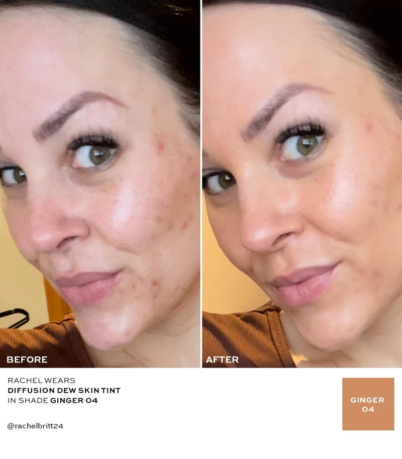 MAKE Beauty Diffusion Dew Skin Tint. Sheer to Medium Coverage Radiant Finish. Blurring, Smoothing, and Brightening for Glowing Complexion. Enhanced with Niacinamide and Adenosine. Ginger 04 - Image 4