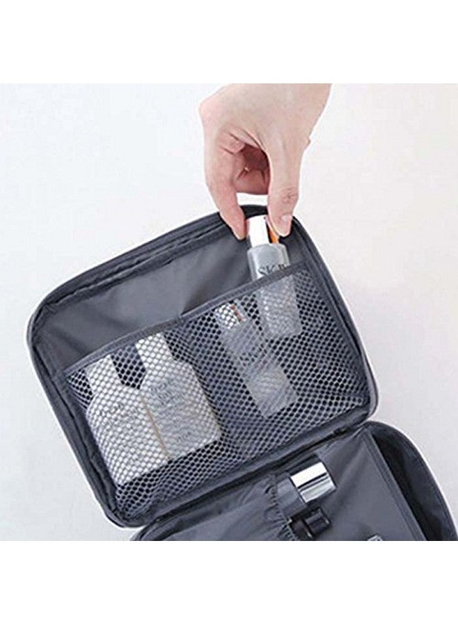 Styleys Toiletry Bag Cosmetic Pouch (S1028_Grey) - Image 4