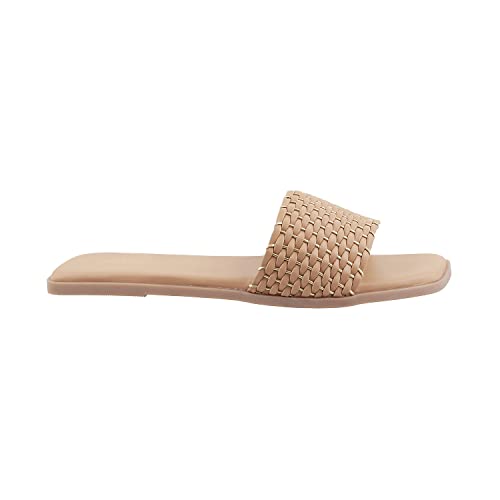Metro Womens Synthetic Beige Slippers (Size (3 UK (36 EU)) - Image 2