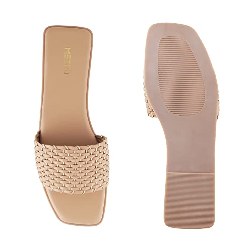 Metro Womens Synthetic Beige Slippers (Size (3 UK (36 EU)) - Image 5