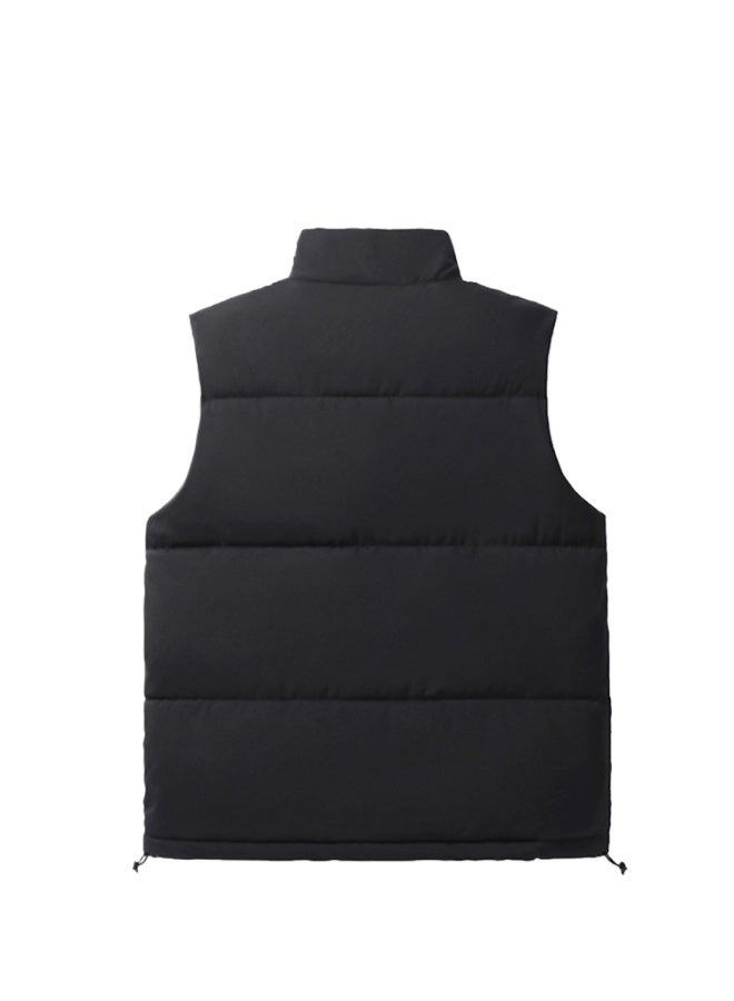 Customization M-8xl سترة صدرية Unisex ياقة واقفة مقاس كبير شتوية مبطنة Down Cotton سترة بدون أكمام ملبس مبطن Cotton رجال - Image 3