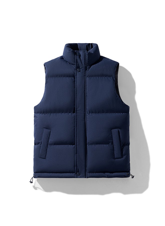 Customization M-8xl سترة صدرية Unisex ياقة واقفة مقاس كبير شتوية مبطنة Down Cotton سترة بدون أكمام ملبس مبطن Cotton رجال - Image 1
