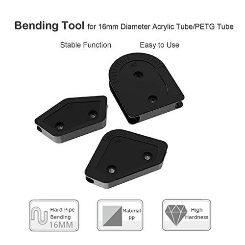 ASHATA 16mm Tubing Bending Kit, Acrylic Hard Tube 45/90/180 Degree Bending Kit, Hard Tube Elbow for Computer Blender Water Cooling System - Image 3