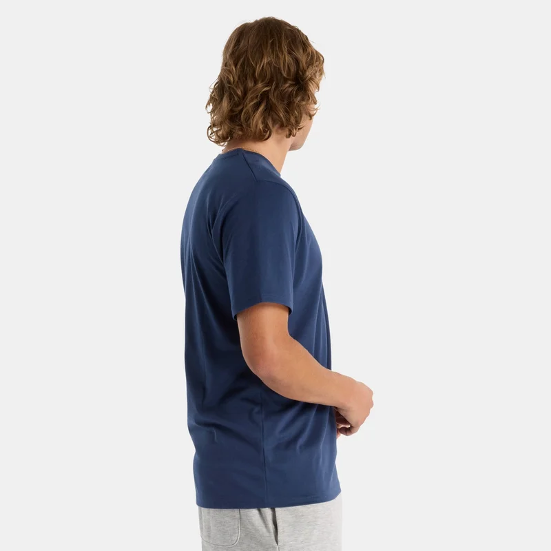 New Balance Blue Men's Heathertech Logo T-Shirt for Men | Best Price UAE