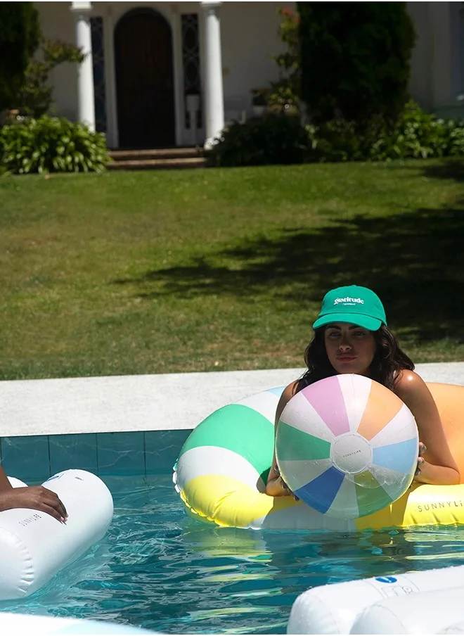 SUNNY LIFE Pool Side Inflatable Beach Ball – Pastel Gelato Edition | Outdoor Summer Essentials | Inflatable Toys for Kids | Swimming Accessories