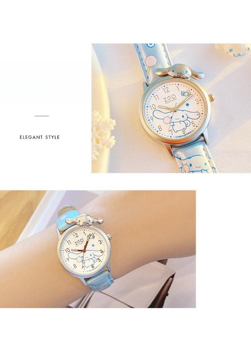 ZGO هدية بداية المدرسة للبنات ساعة كرتونية لطيفة للأطفال مقاومة للماء - Image 4