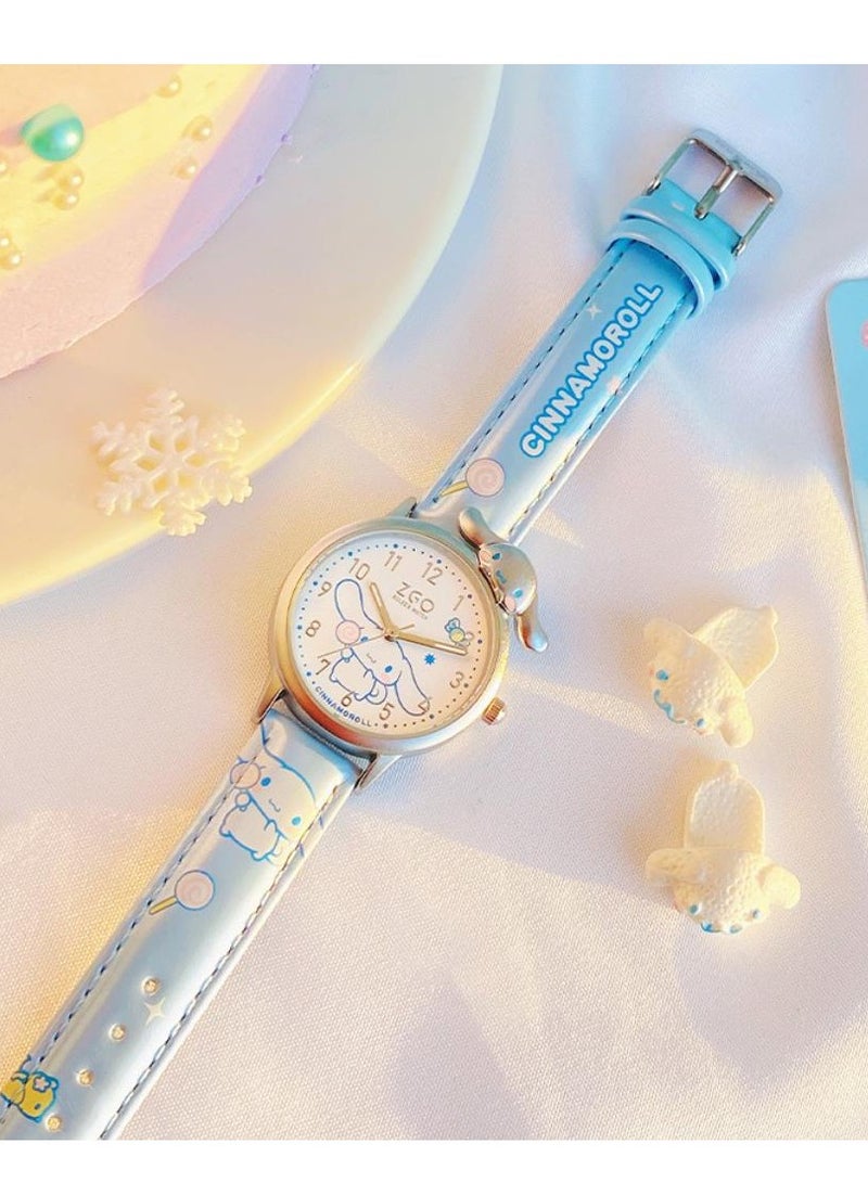 ZGO هدية بداية المدرسة للبنات ساعة كرتونية لطيفة للأطفال مقاومة للماء - Image 5