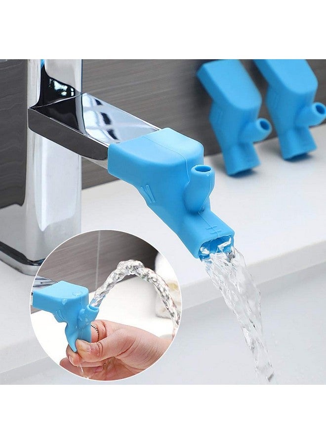Zerodis 2Pcs Silicone Faucet Water Tap Extender, Kitchen Sink Faucet Extender Faucet Connector Kitchen Water Tap Extension Kitchen Sink Faucet Extender for Kids Tooth Brushing Gargle - Image 5