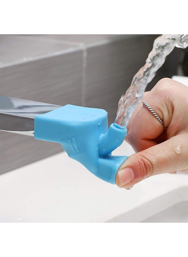 Zerodis 2Pcs Silicone Faucet Water Tap Extender, Kitchen Sink Faucet Extender Faucet Connector Kitchen Water Tap Extension Kitchen Sink Faucet Extender for Kids Tooth Brushing Gargle - Image 3